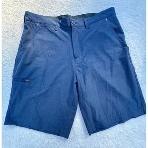 Flag and Anthem G6 Anthem Madeflex Mens Blue Shorts Size 33 Quick Dry Easy Care